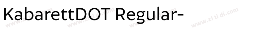 KabarettDOT Regular字体转换